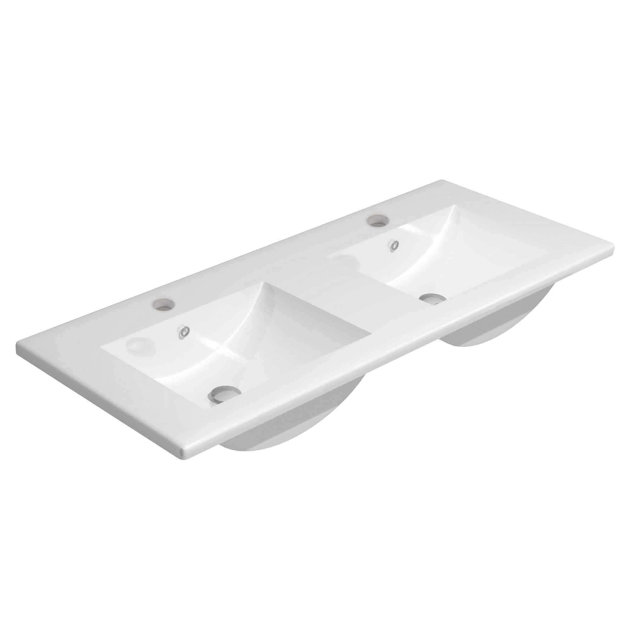 Lavabo doble sinus Baho CODI II 141x46 cm
